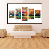 5pcs/set Scenery - Full Drill Round Drill Painting - 95x45cm