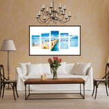 5pcs/set Landscape - Full Drill Round Drill Painting - 95x45cm