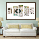 5pcs/set Home - Full Drill Round Drill Painting  - 95x45cm