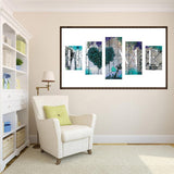 5pcs/set LOVE HOME - Full Drill Round Drill Painting - 95x45cm