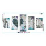 5pcs/set LOVE HOME - Full Drill Round Drill Painting - 95x45cm