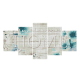 5pcs/set Home - Full Drill Round Drill Painting - 95x45cm