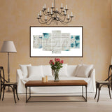 5pcs/set Home - Full Drill Round Drill Painting - 95x45cm