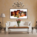 5pcs/set Beauty - Full Drill Round Drill Painting - 95x45cm