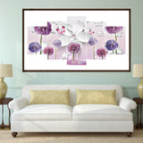 5pcs/set Dandelion - Full Drill Round Drill Painting - 95x45cm