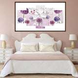 5pcs/set Dandelion - Full Drill Round Drill Painting - 95x45cm