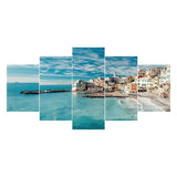 5pcs/set Village - Full Drill Round Drill Painting - 95x45cm