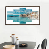 5pcs/set Village - Full Drill Round Drill Painting - 95x45cm