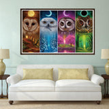 4pcs 4 Seasons Eagle - Full Drill Round Drill -