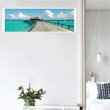 Wide Sea - Full Drill Round Drill Painting - 80x30cm