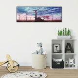 Vintage Field - Full Drill Round Drill Painting - 80x30cm