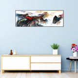 Mountains  - Full Drill Round Drill Painting - 80x30cm