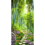 Bamboo Road - Full Drill Round Drill Painting - 85x45cm