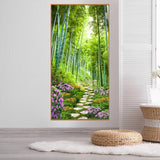 Bamboo Road - Full Drill Round Drill Painting - 85x45cm