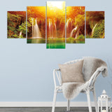 5pcs/set Fantasy Waterfall -  Full Drill Round Drill Painting - 95x45cm