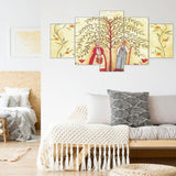 5pcs/set Couple - Full Drill Round Drill Painting - 95x45cm