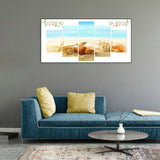 5pcs Beach - Full Drill Round Drill - 95x45cm