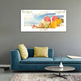 5pcs/set Beach - Full Drill Round Drill Painting  - 95x45cm