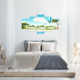 5pcs Beach - Full Drill Round Drill - 95x45cm