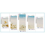 5pcs Beach - Full Drill Round Drill - 95x45cm