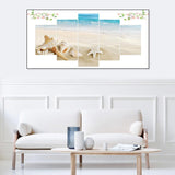 5pcs Beach - Full Drill Round Drill - 95x45cm