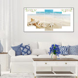 5pcs Beach - Full Drill Round Drill - 95x45cm