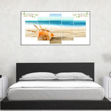 5pcs Beach - Full Drill Round Drill - 95x45cm