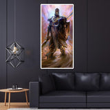 Cartoon Warrior - Full Drill Round Drill - 45x85cm