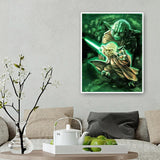 Movie Role Yoda  - Full Drill Round Drill - 40x50cm