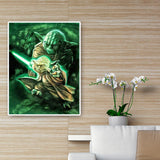 Movie Role Yoda  - Full Drill Round Drill - 40x50cm