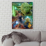Movie Role Yoda  - Full Drill Round Drill - 40x50cm