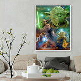 Movie Role Yoda  - Full Drill Round Drill - 40x50cm