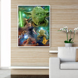 Movie Role Yoda  - Full Drill Round Drill - 40x50cm