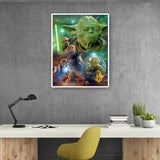 Movie Role Yoda  - Full Drill Round Drill - 40x50cm