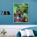 Movie Role Yoda  - Full Drill Round Drill - 40x50cm