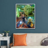 Movie Role Yoda  - Full Drill Round Drill - 40x50cm