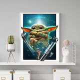 Yoda - Full Drill Round Drill - 30x40cm