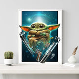 Yoda - Full Drill Round Drill - 30x40cm