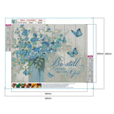 Flower-Full Drill Round Drill-50x40cm-Diamond Painting