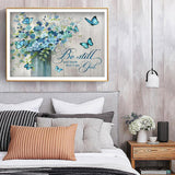 Flower-Full Drill Round Drill-50x40cm-Diamond Painting