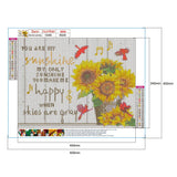 Flower-Full Drill Round Drill-50x40cm-Diamond Painting