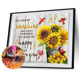 Flower-Full Drill Round Drill-50x40cm-Diamond Painting