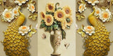 Peacock sunflower - Full Drill Round Drill - 92x45cm