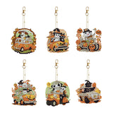 6/5Pcs/Set-Animal-Double Side Drill-Diamond Keychain