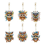 6/5Pcs/Set-Animal-Double Side Drill-Diamond Keychain