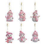 6/5Pcs/Set-Animal-Double Side Drill-Diamond Keychain