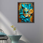Masquerade Mask-Full Round Diamond Painting-40x50cm