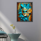 Masquerade Mask-Full Round Diamond Painting-40x50cm