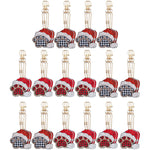 12/16Pcs/Set-Animal-Double Side Drill-Diamond Keychain