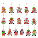 12/16Pcs/Set-Animal-Double Side Drill-Diamond Keychain